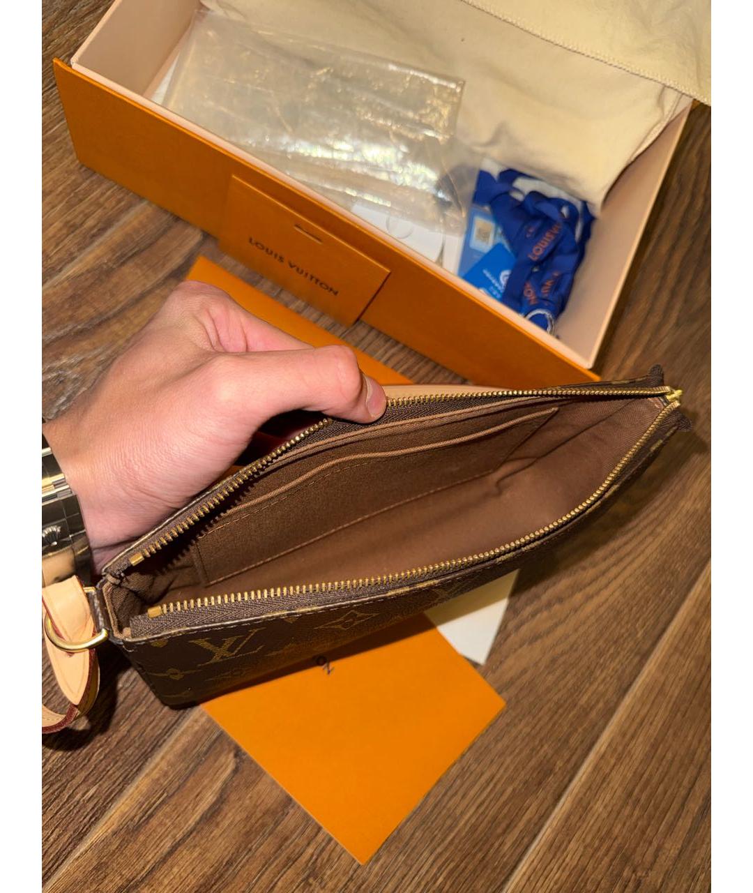 LOUIS VUITTON Коричневая сумка через плечо, фото 4