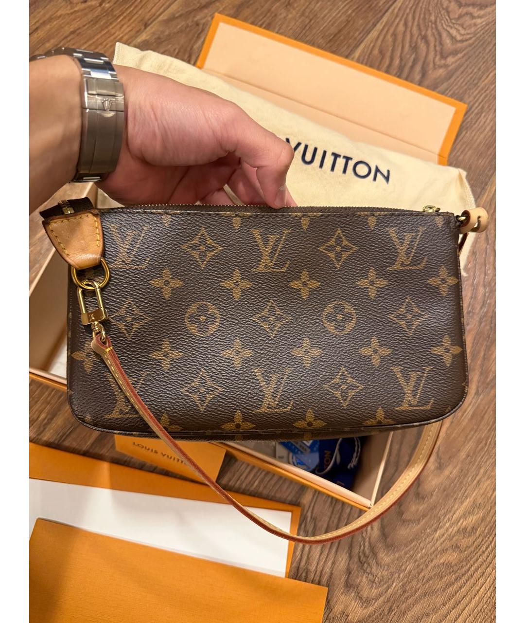 LOUIS VUITTON Коричневая сумка через плечо, фото 2
