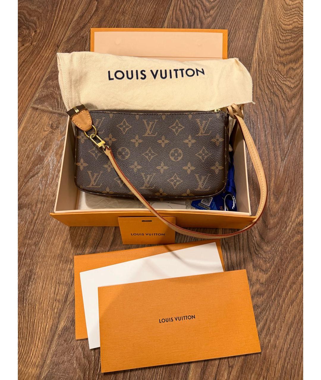 LOUIS VUITTON Коричневая сумка через плечо, фото 5
