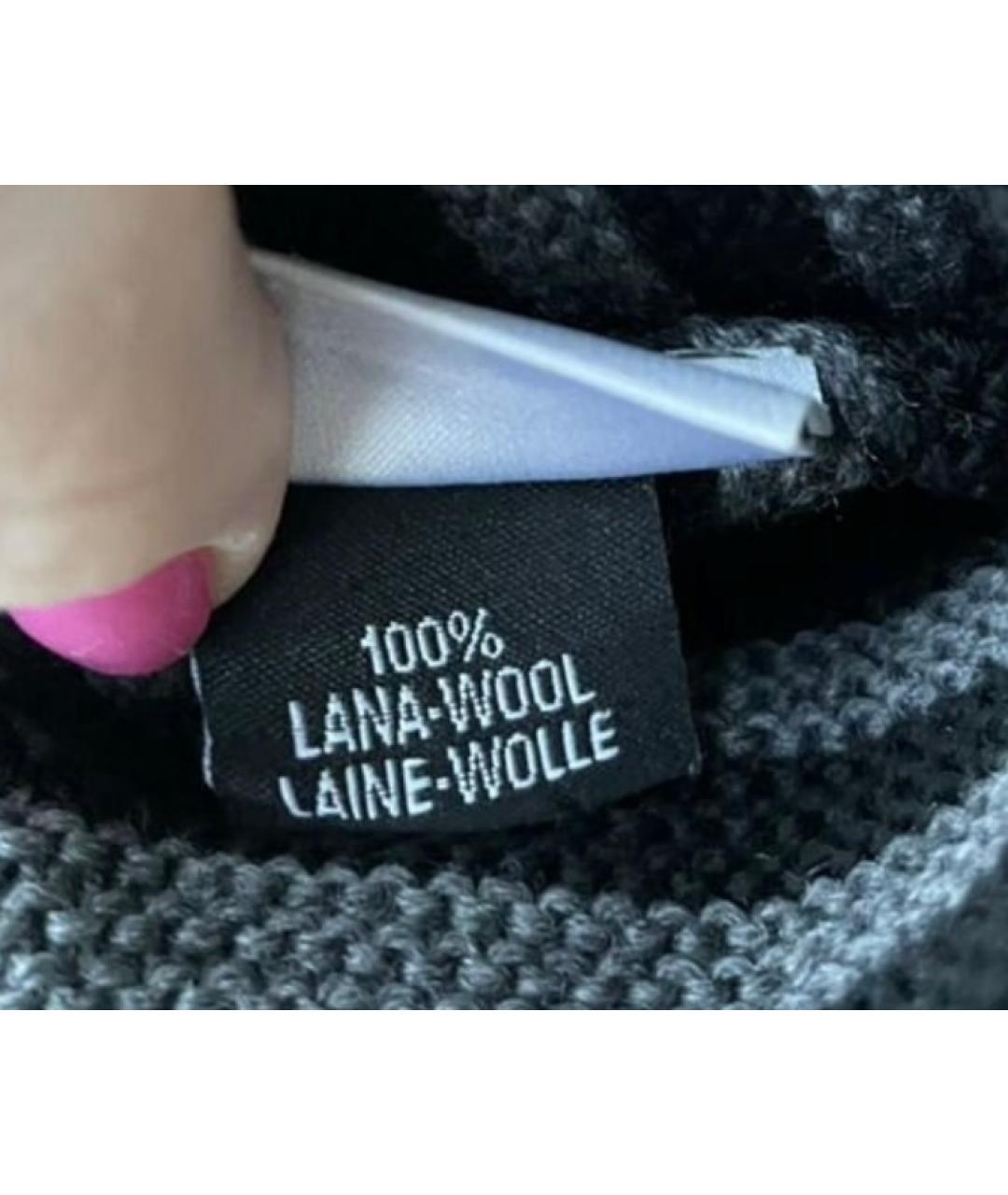 Sonya Rykiel Антрацитовая шерстяная шапка, фото 5