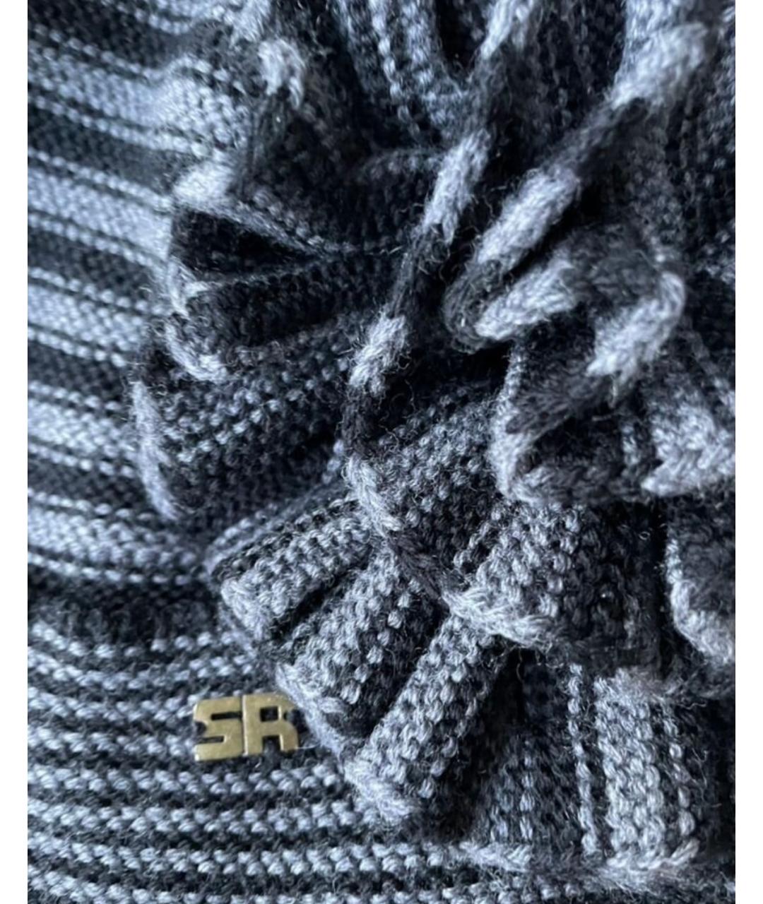 Sonya Rykiel Антрацитовая шерстяная шапка, фото 4