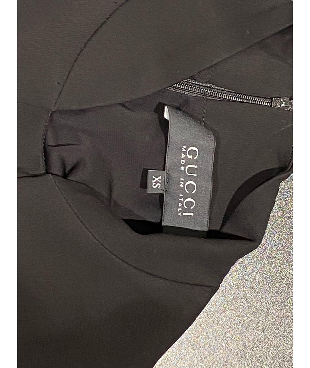 GUCCI Черное вискозное повседневное платье, фото 3