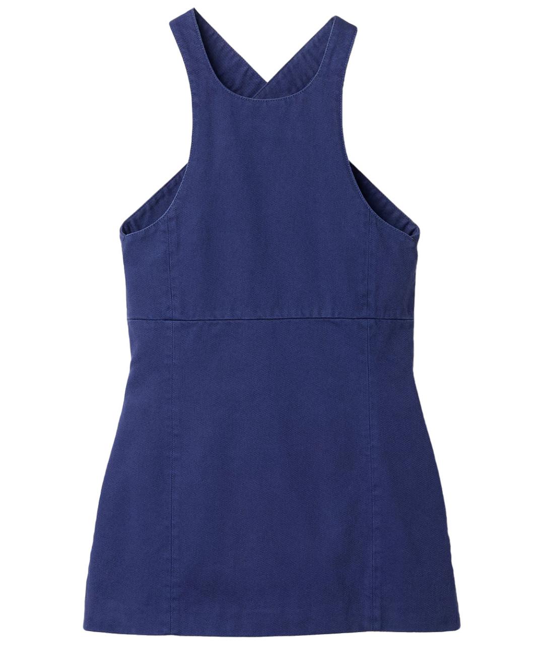 MIU MIU Синее хлопковое повседневное платье, фото 1