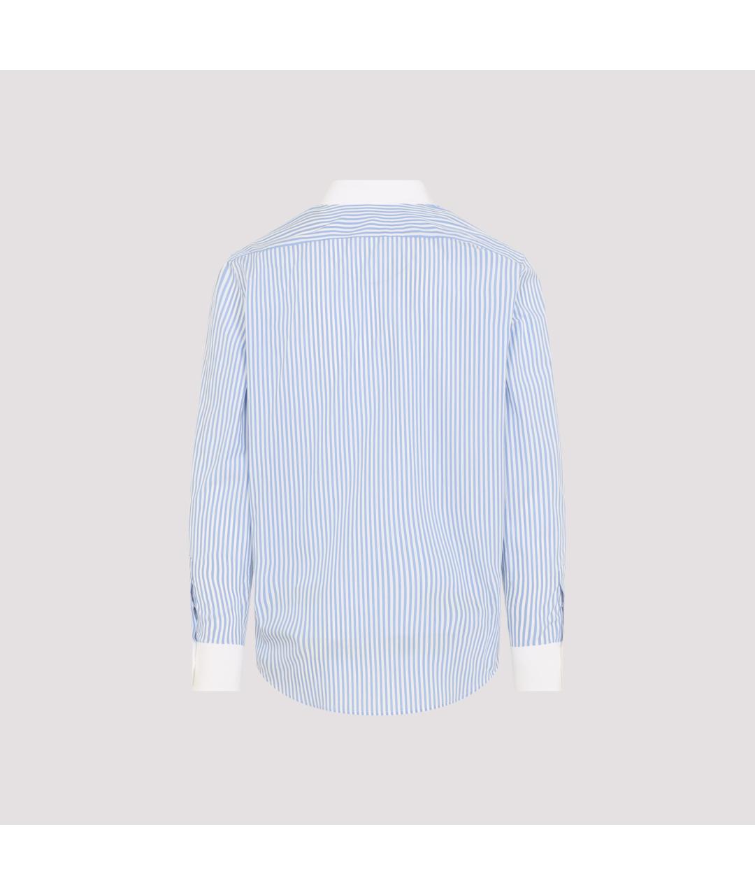 CELINE Синяя хлопковая кэжуал рубашка, фото 2