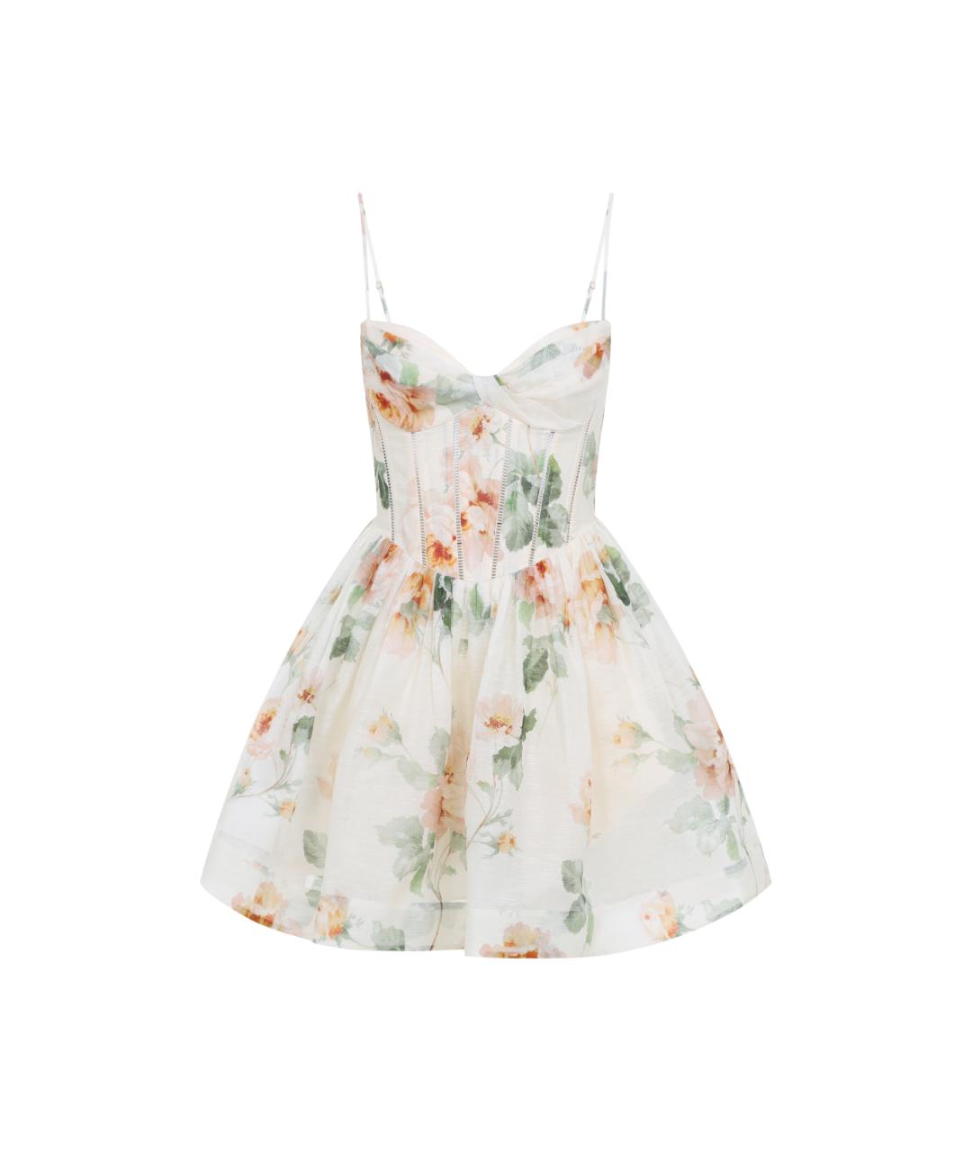 ZIMMERMANN Мульти льняное повседневное платье, фото 1