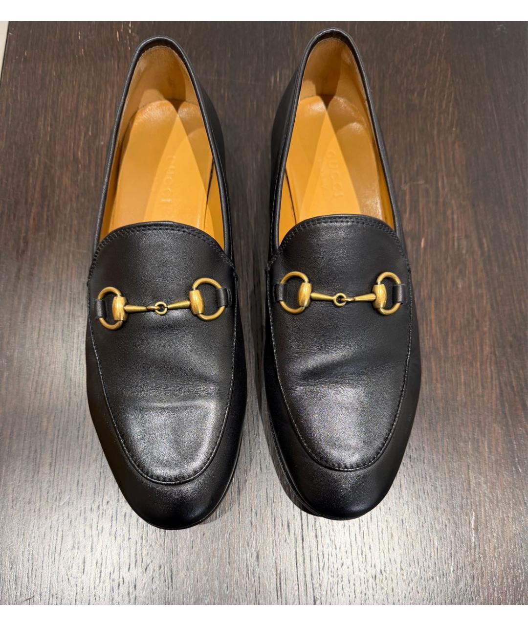 GUCCI Черные кожаные лоферы, фото 2