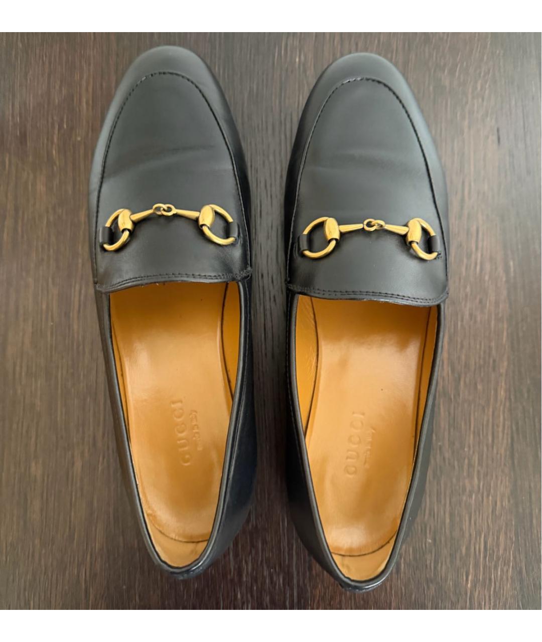 GUCCI Черные кожаные лоферы, фото 3