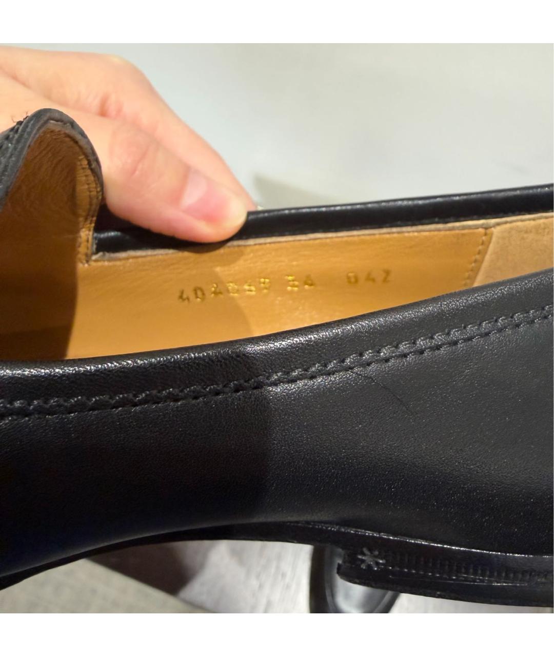 GUCCI Черные кожаные лоферы, фото 6