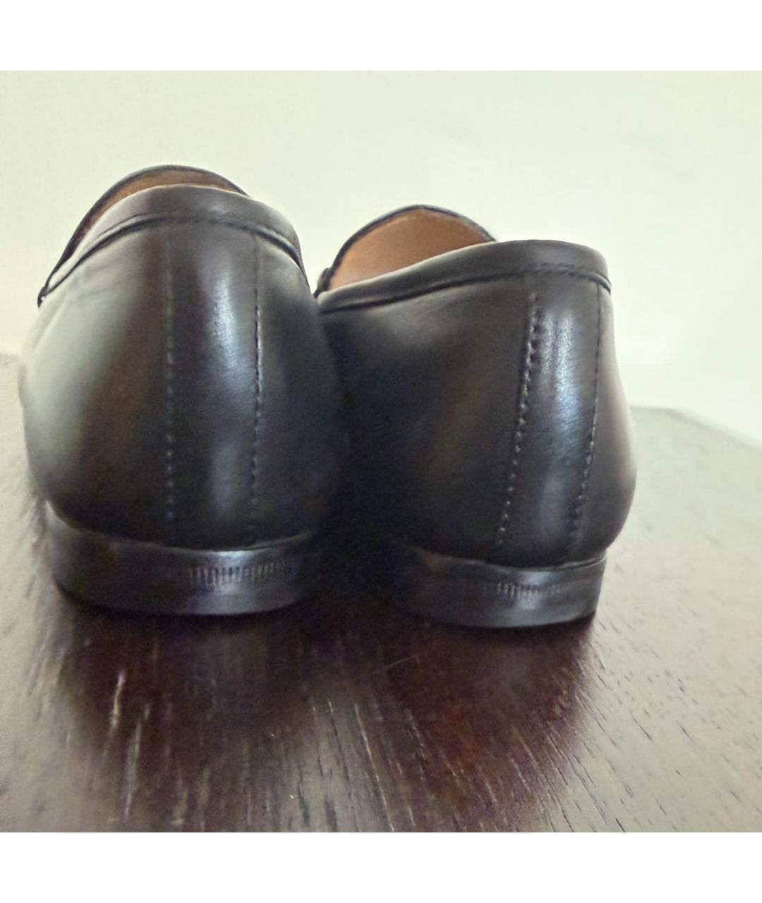 GUCCI Черные кожаные лоферы, фото 4