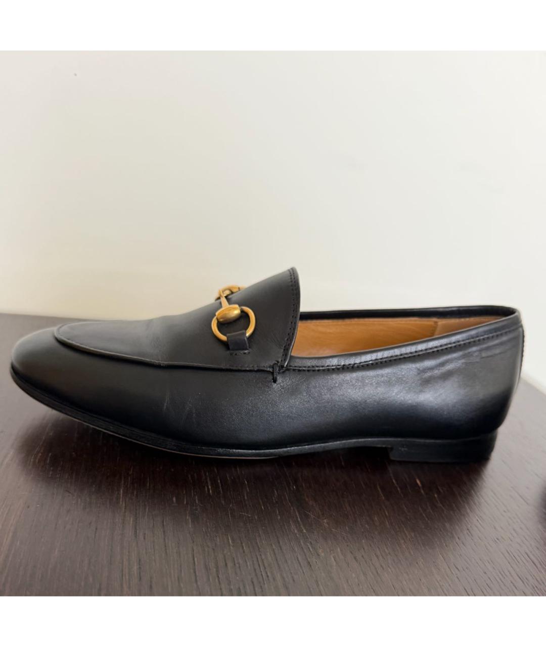 GUCCI Черные кожаные лоферы, фото 8