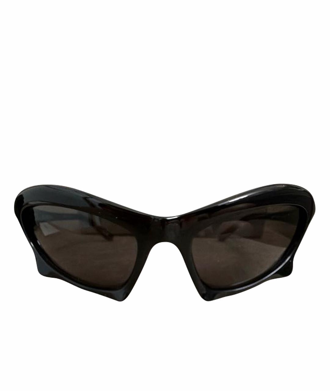 BALENCIAGA Черные пластиковые солнцезащитные очки, фото 1