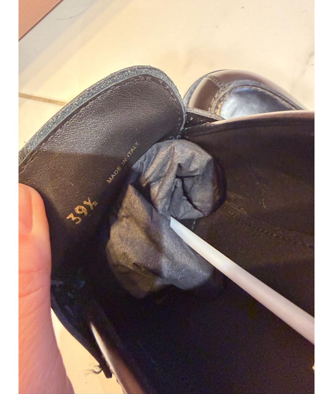 MIU MIU Черные кожаные лоферы, фото 6