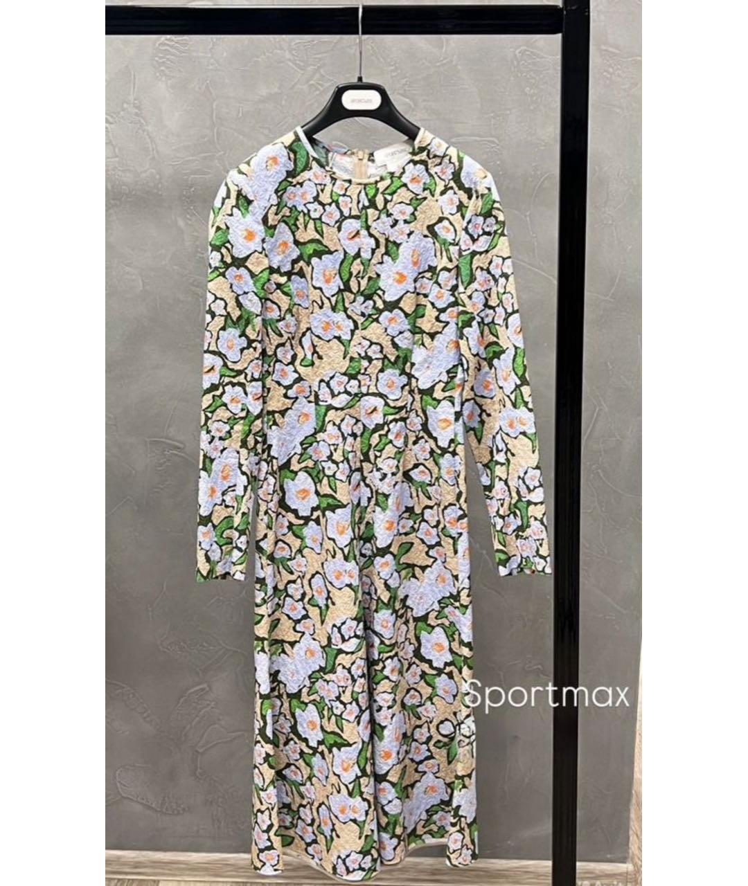 SPORTMAX Мульти хлопковое повседневное платье, фото 7