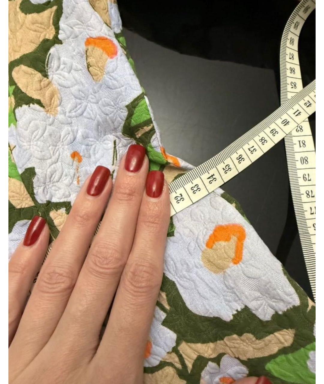 SPORTMAX Мульти хлопковое повседневное платье, фото 4