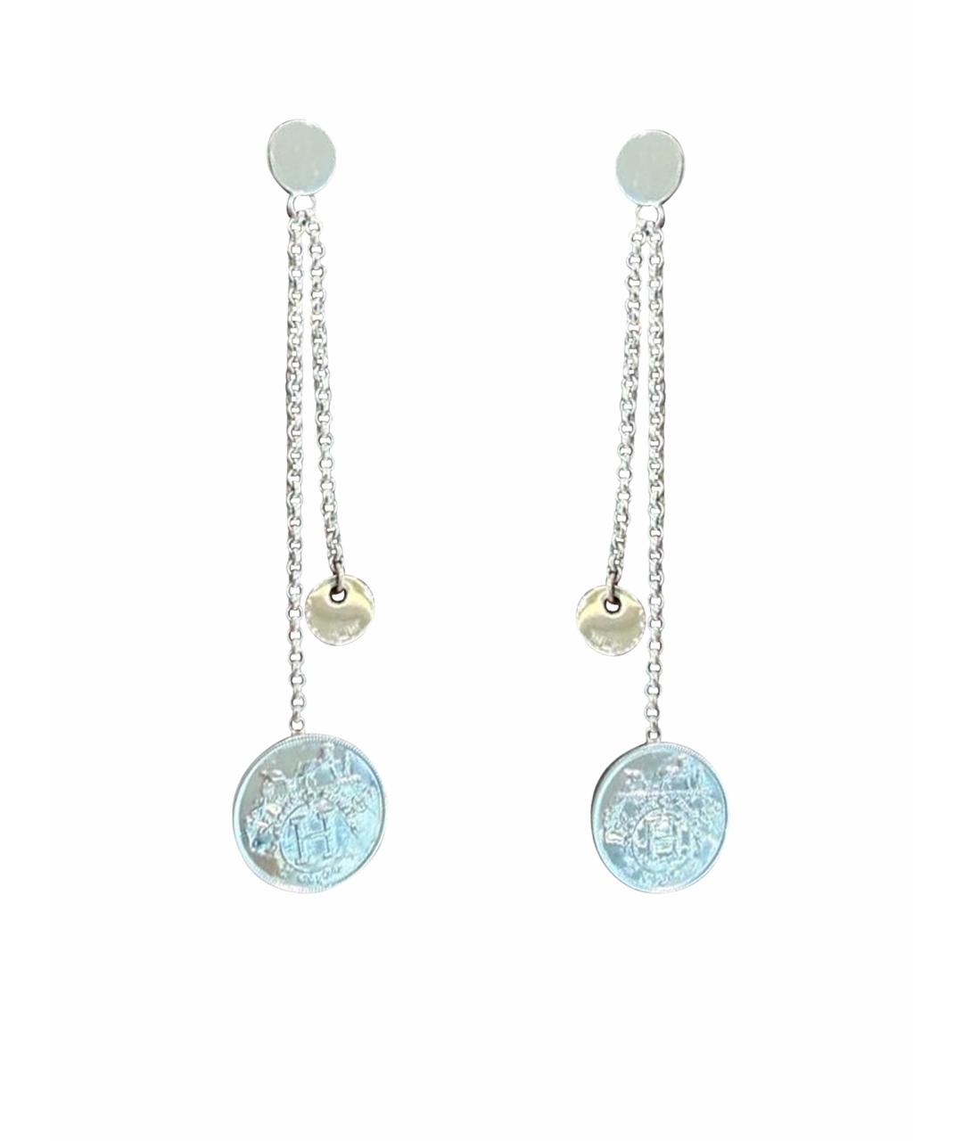 HERMES Серебряные серьги, фото 1