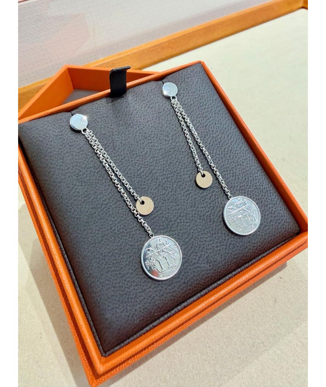 HERMES Серебряные серьги, фото 5