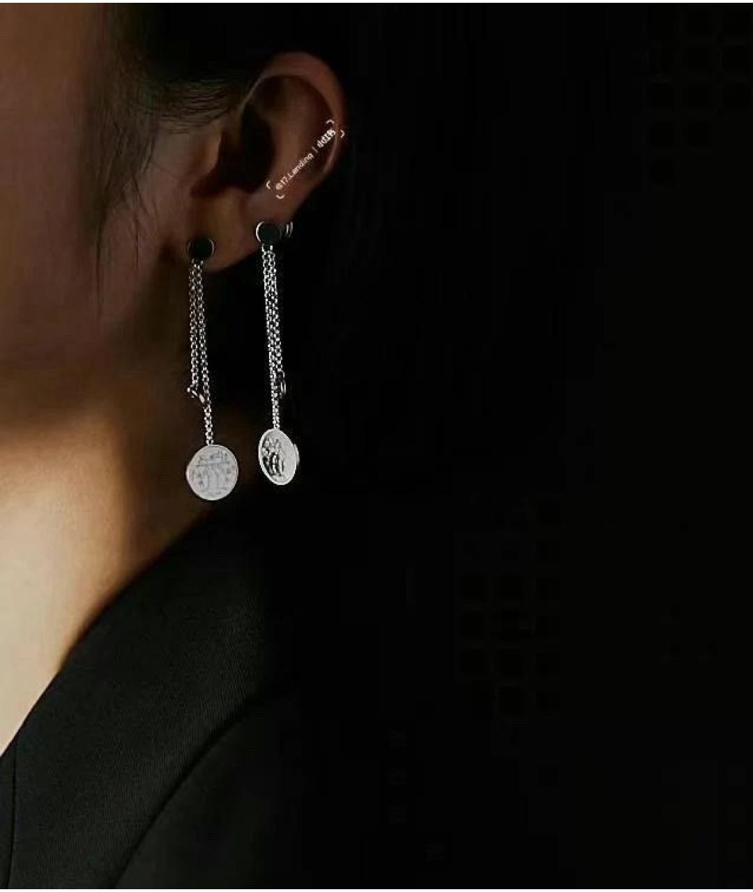 HERMES Серебряные серьги, фото 8