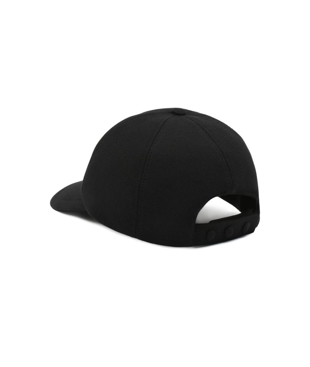 BURBERRY Черная хлопковая кепка, фото 2