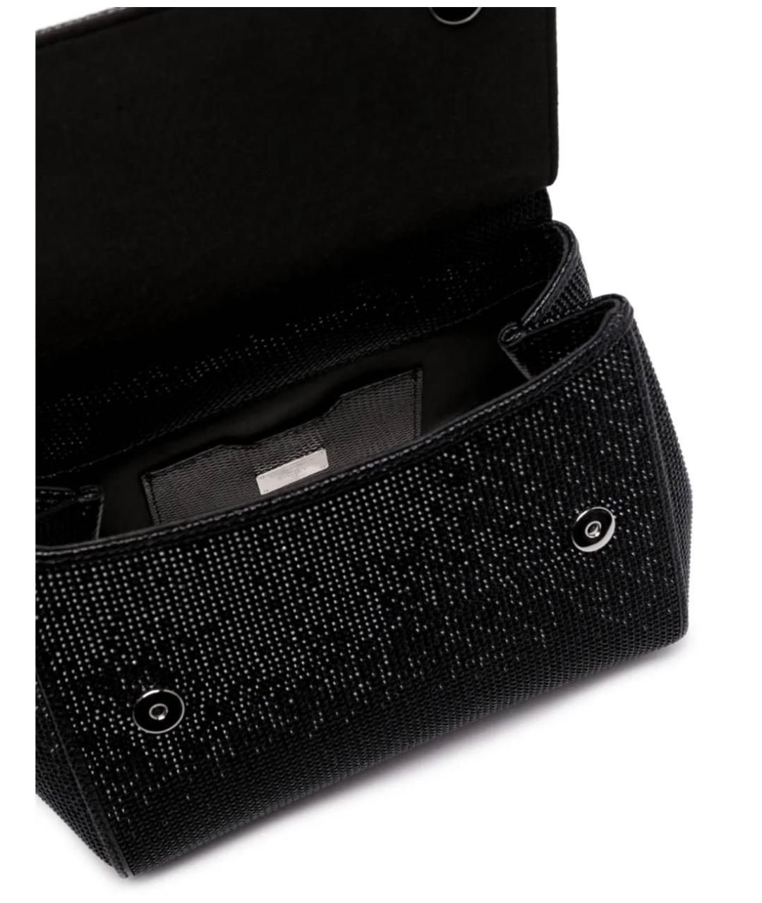 DOLCE&GABBANA Черная сумка через плечо, фото 4