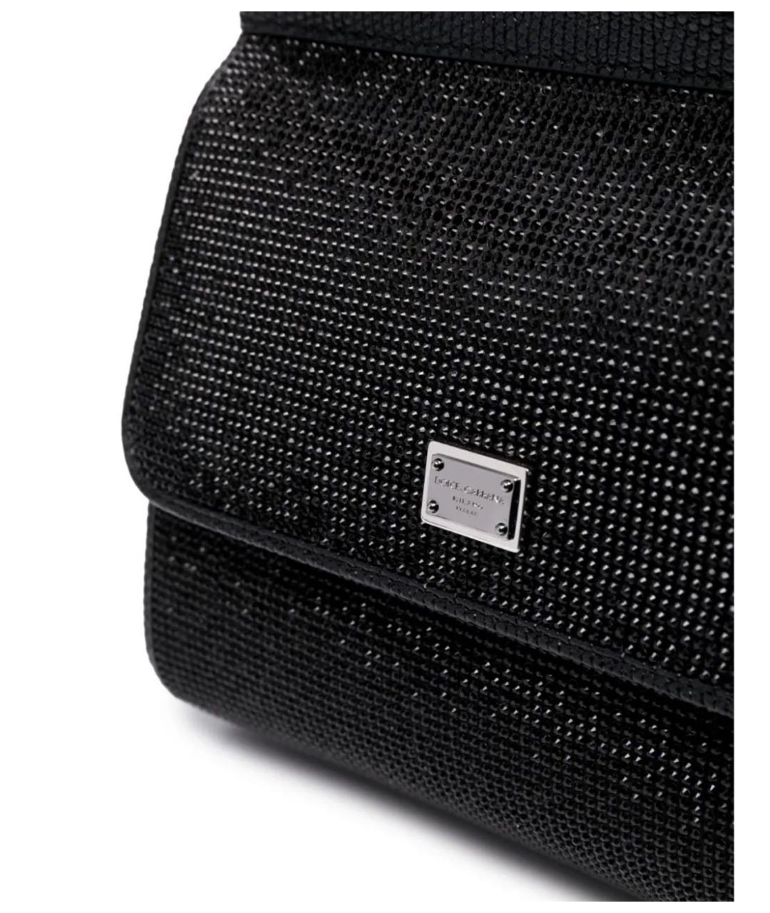 DOLCE&GABBANA Черная сумка через плечо, фото 5