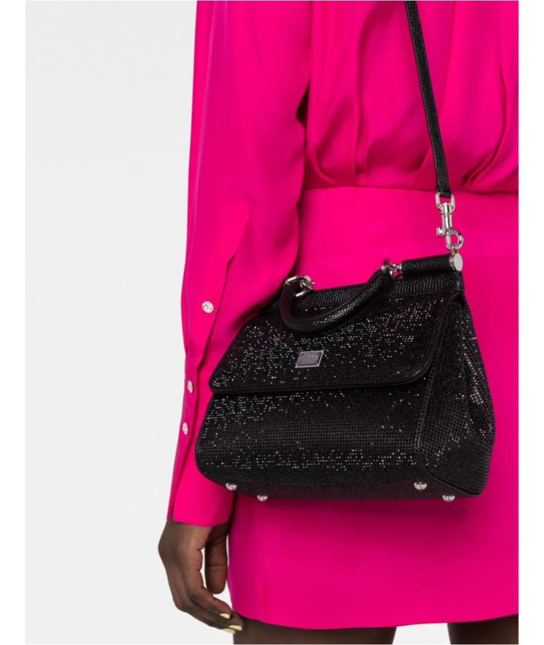 DOLCE&GABBANA Черная сумка через плечо, фото 2