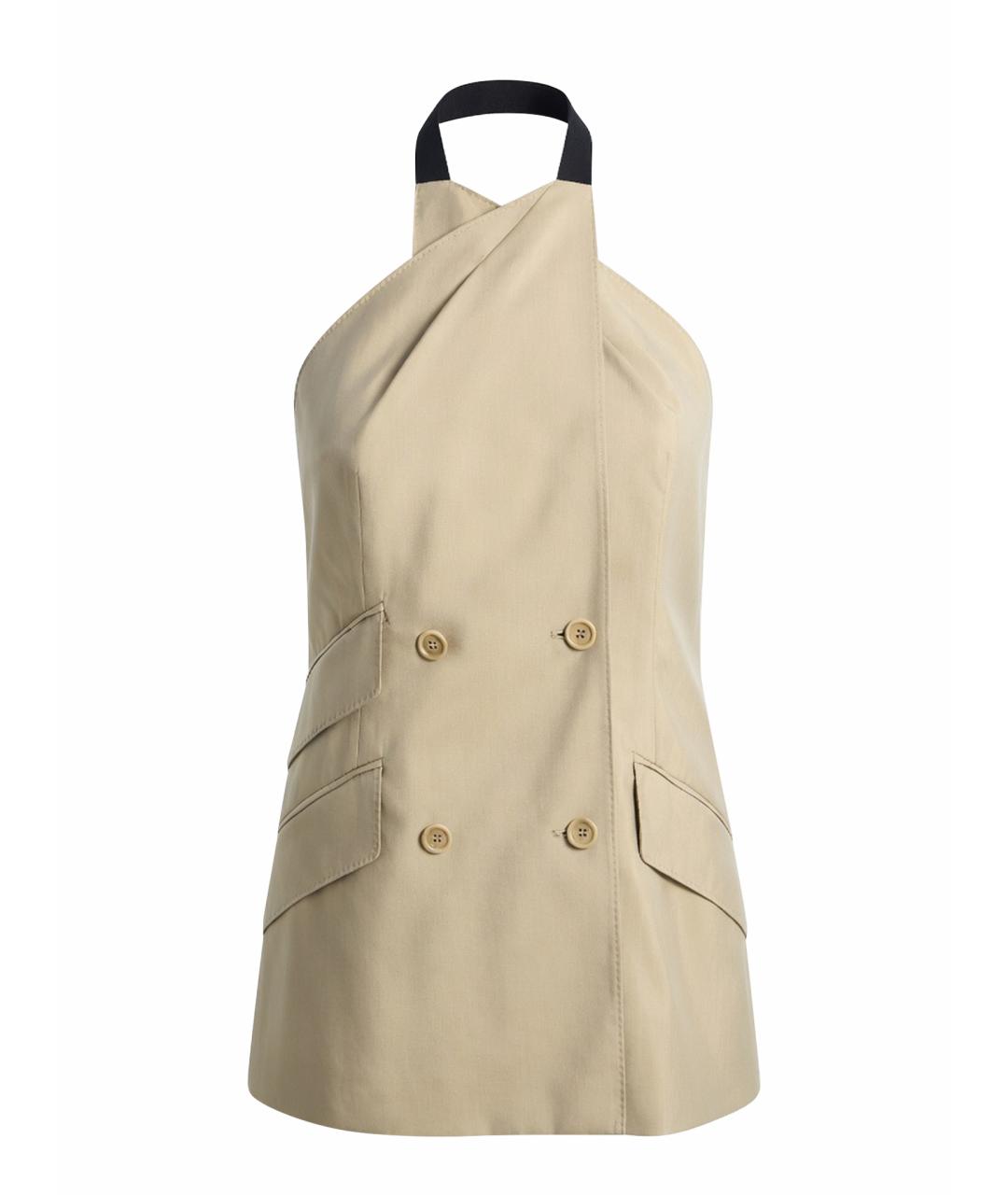 MAX MARA Бежевый шерстяной жилет, фото 1