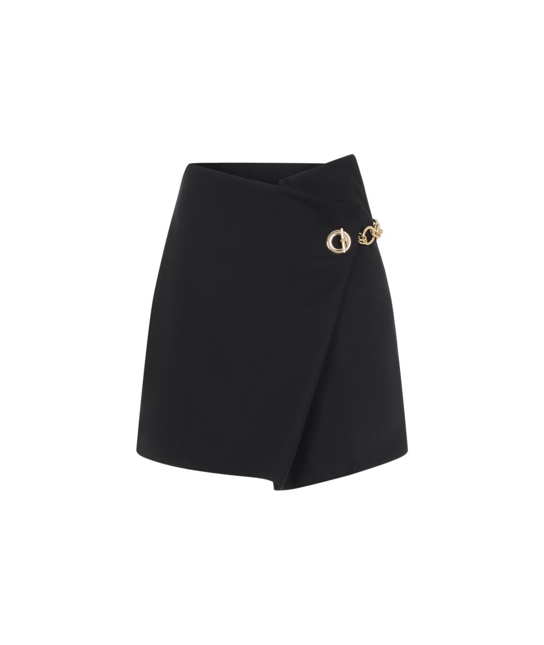 CELINE Черная шерстяная юбка мини, фото 5