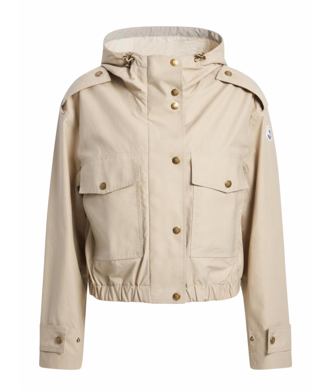 MONCLER Бежевая хлопковая куртка, фото 1