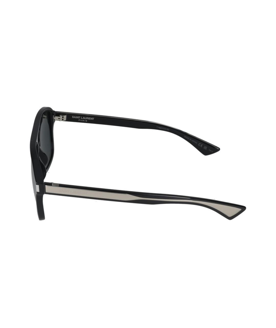 SAINT LAURENT Черные солнцезащитные очки, фото 3