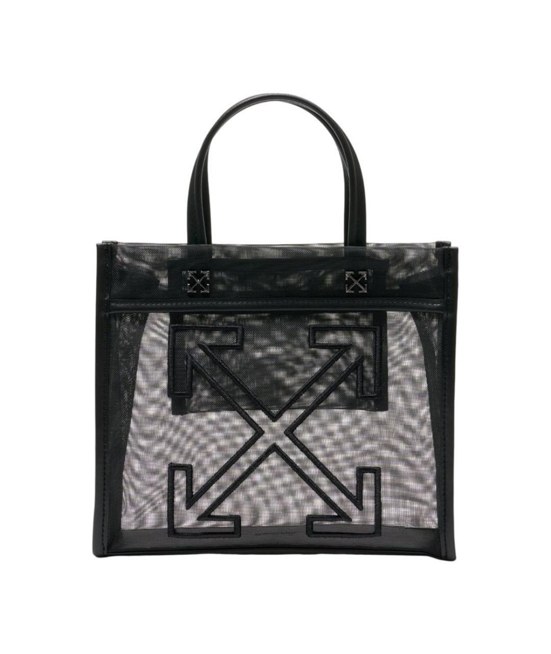 OFF-WHITE Черная сумка тоут, фото 1