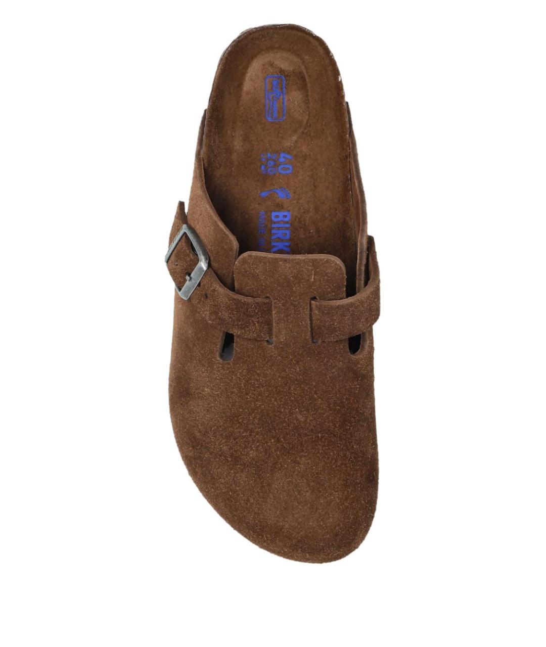 BIRKENSTOCK Коричневые замшевые мюли, фото 5