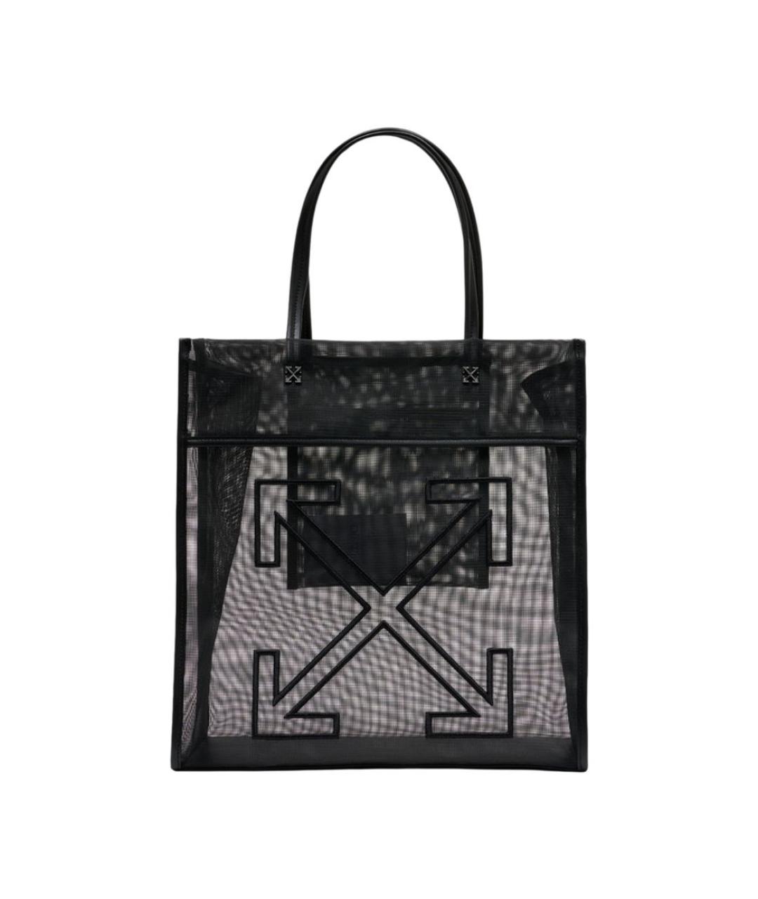 OFF-WHITE Черная сумка тоут, фото 1