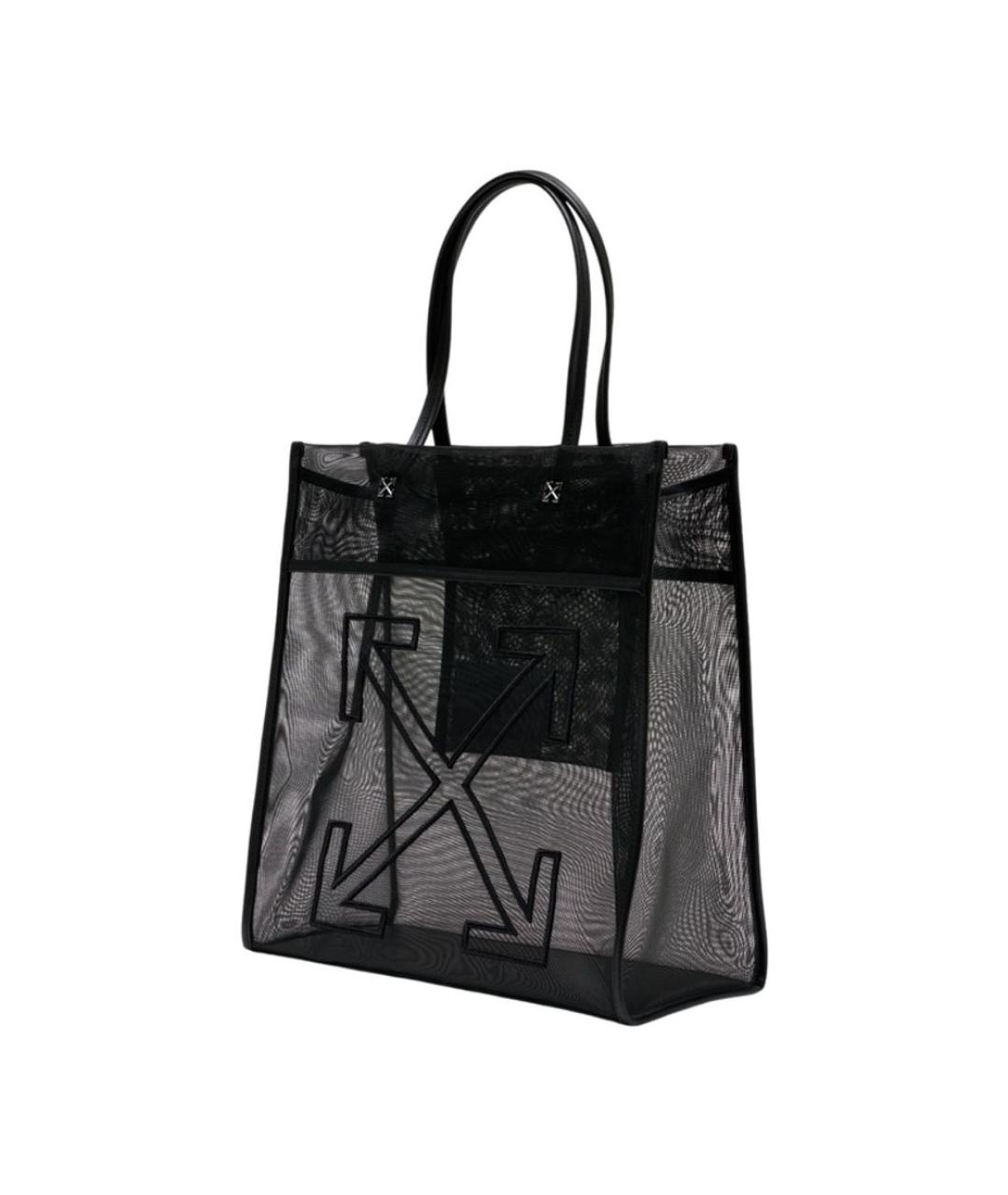 OFF-WHITE Черная сумка тоут, фото 2