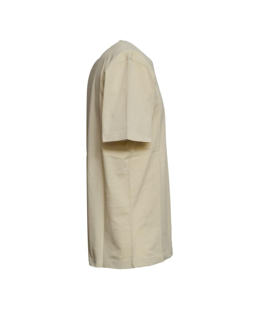 CP COMPANY Бежевая хлопковая футболка, фото 2