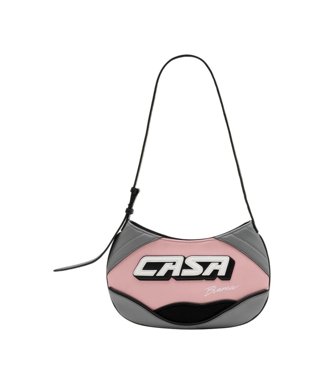 CASABLANCA Розовая кожаная сумка через плечо, фото 1