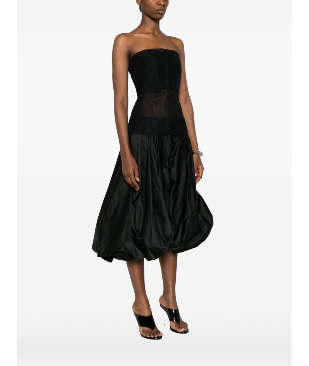 RICK OWENS Черная полиамидовая майка, фото 5