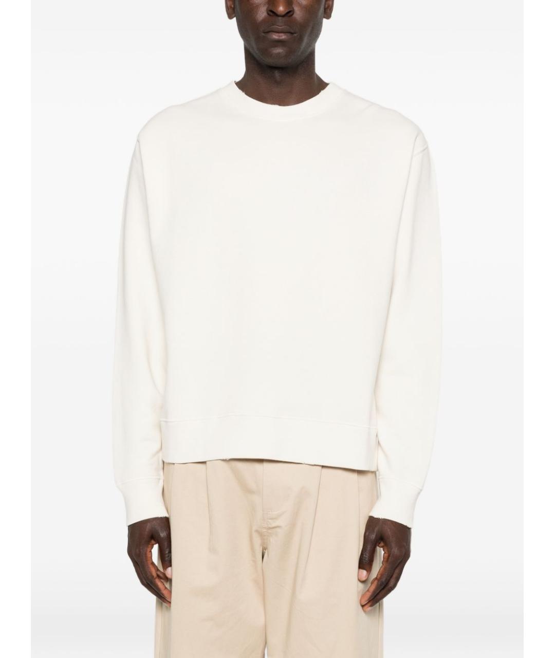 GOLDEN GOOSE DELUXE BRAND Белый хлопковый джемпер / свитер, фото 3