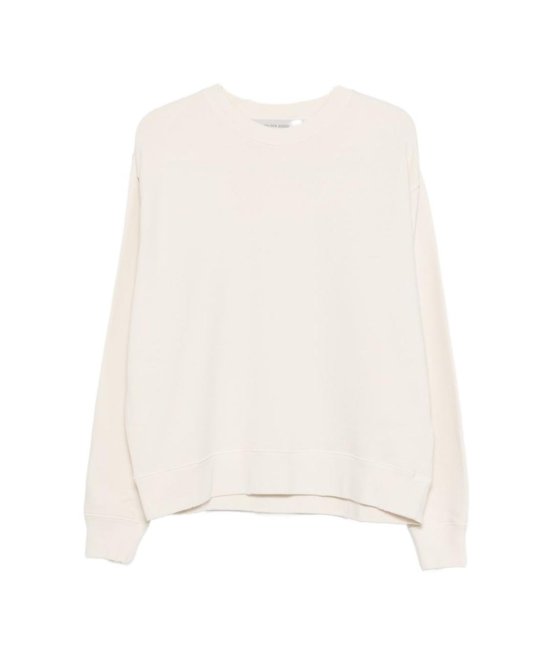 GOLDEN GOOSE DELUXE BRAND Белый хлопковый джемпер / свитер, фото 1