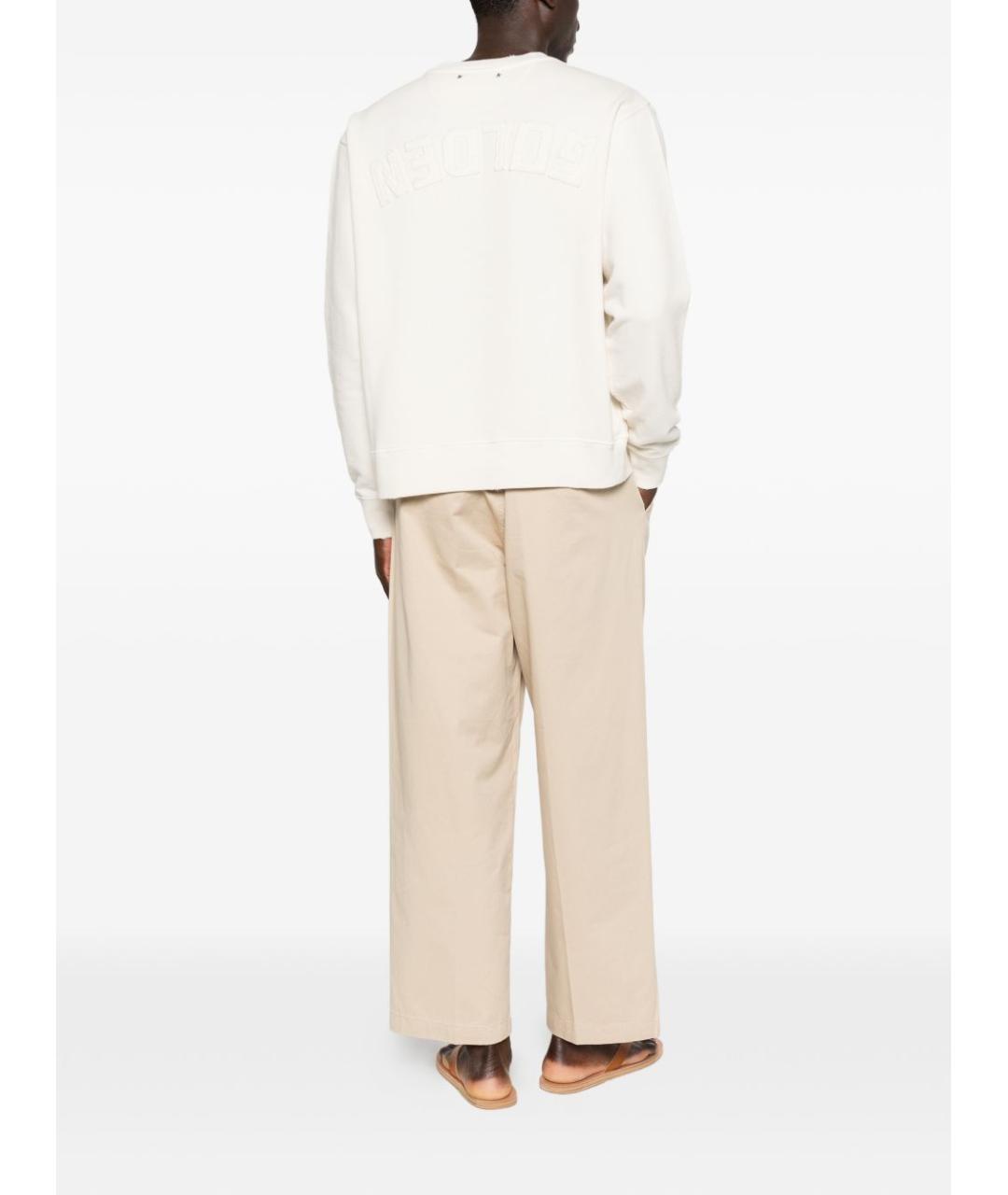 GOLDEN GOOSE DELUXE BRAND Белый хлопковый джемпер / свитер, фото 5