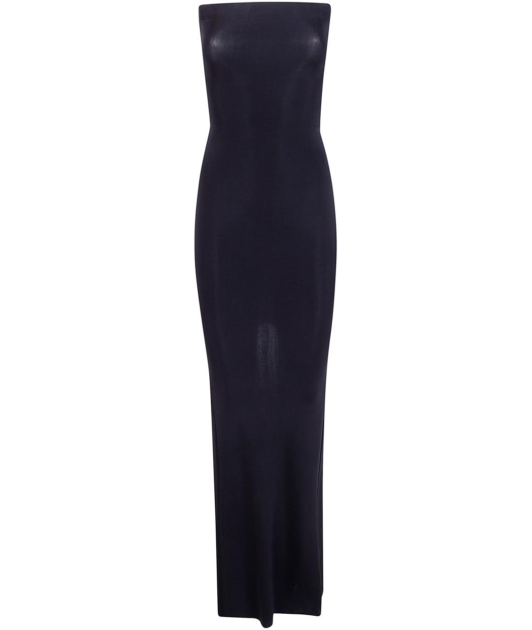 RICK OWENS Черная вискозная юбка макси, фото 1