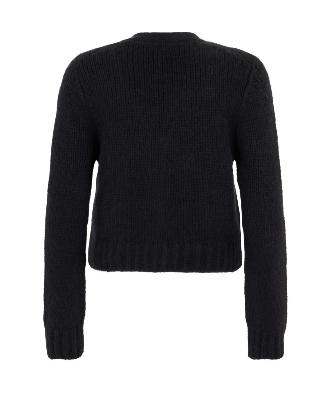 CELINE Черный кашемировый кардиган, фото 2