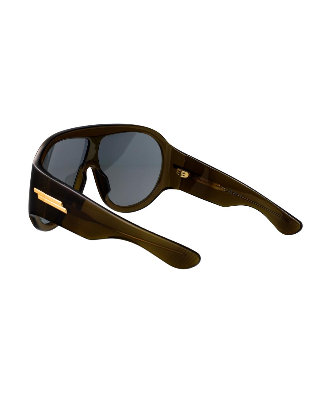 BOTTEGA VENETA Зеленые солнцезащитные очки, фото 4