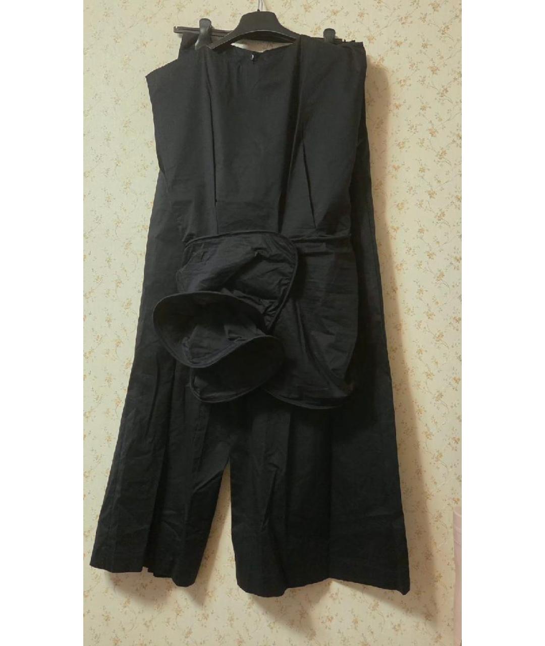 LIVIANA CONTI Черный хлопковый костюм с брюками, фото 2