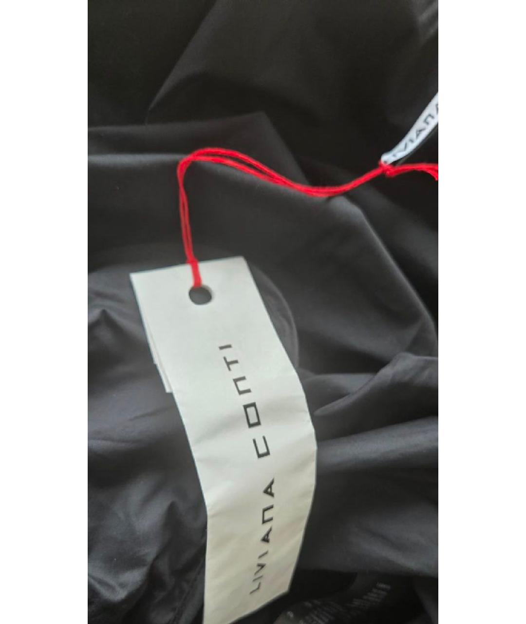 LIVIANA CONTI Черный хлопковый костюм с брюками, фото 4