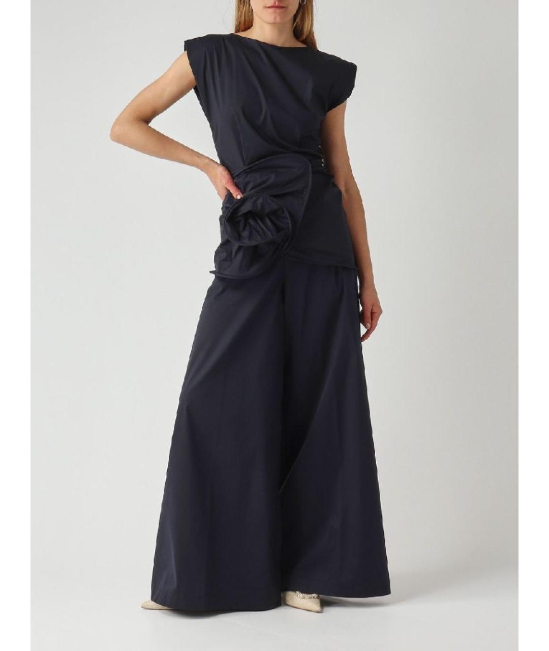 LIVIANA CONTI Черный хлопковый костюм с брюками, фото 5