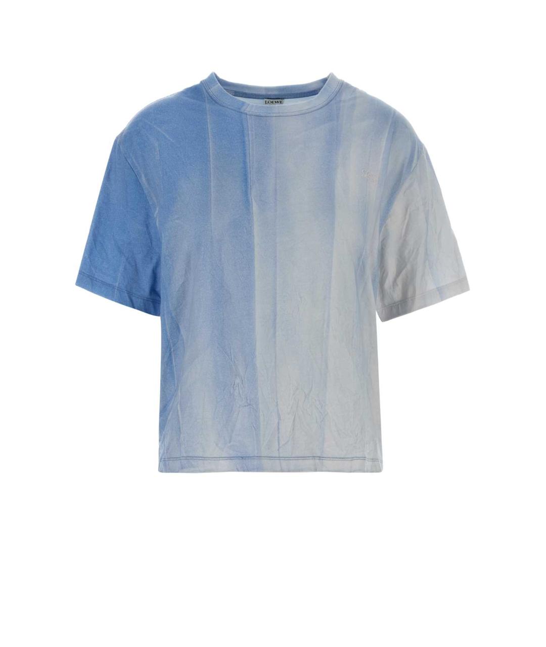 LOEWE Голубая полиэстеровая футболка, фото 1
