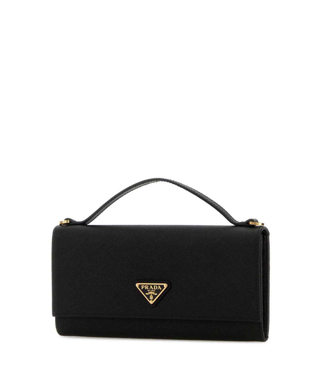 PRADA Черный кожаный кошелек, фото 2