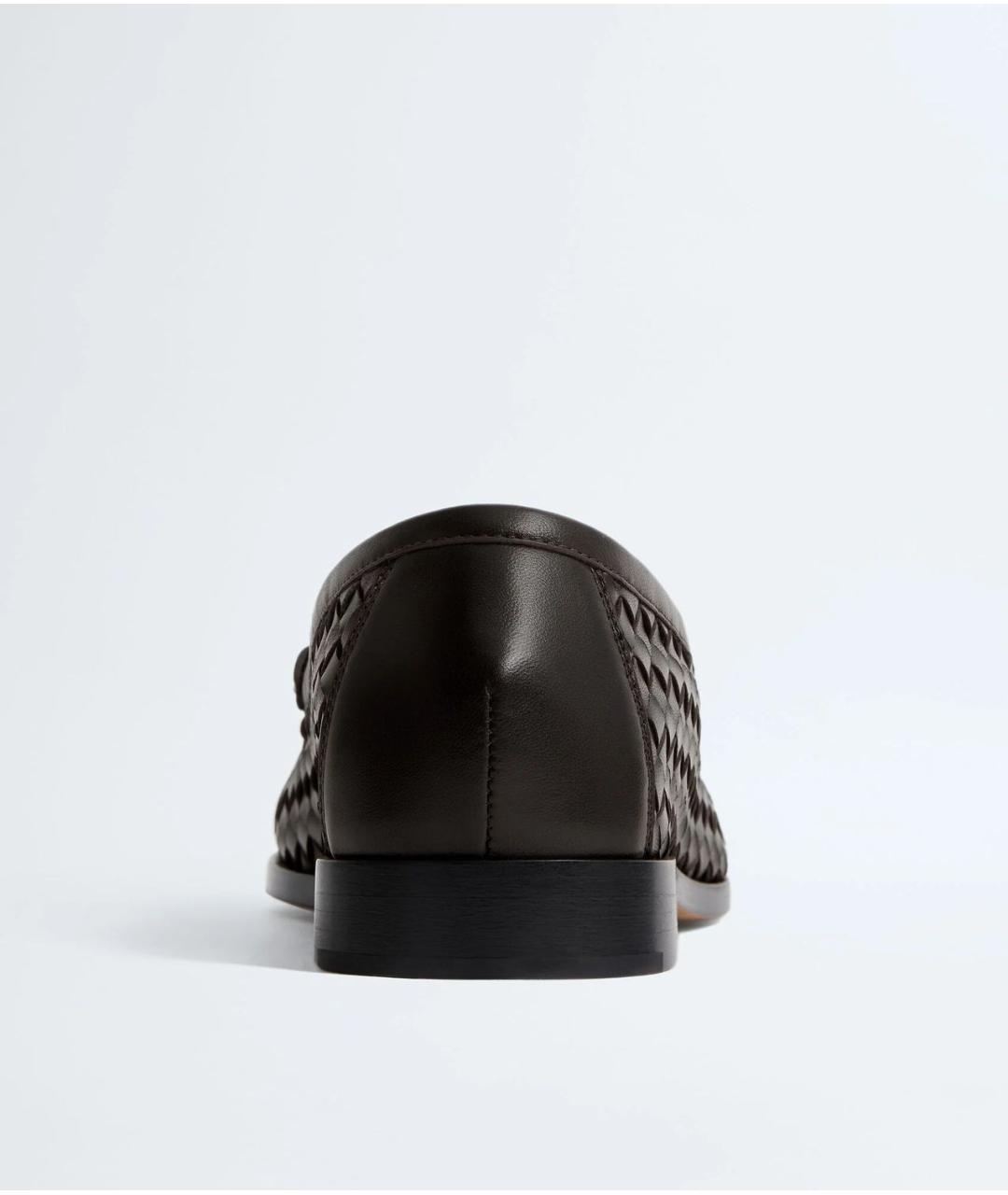 BOTTEGA VENETA Коричневые кожаные лоферы, фото 4