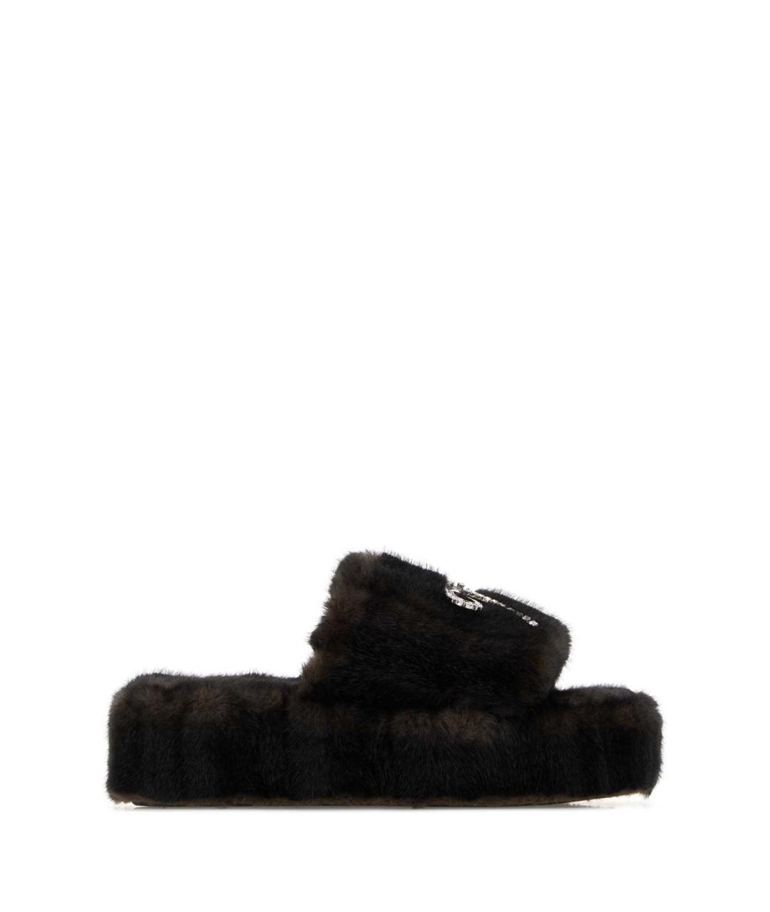 BALENCIAGA Коричневые синтетические сандалии, фото 3