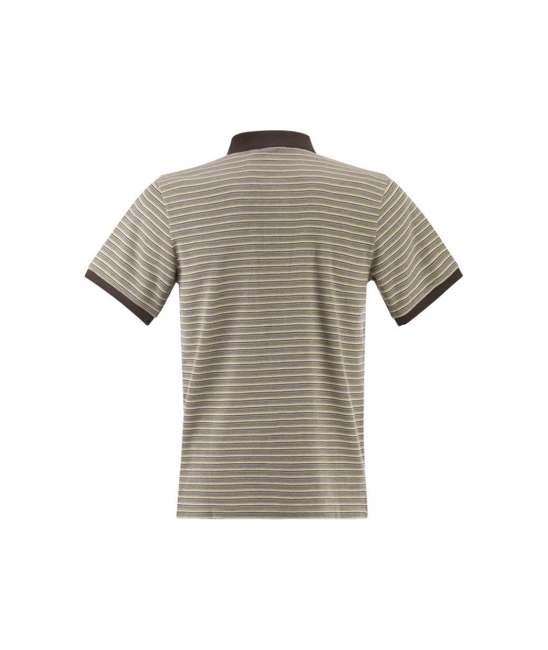 CARHARTT WIP Коричневое хлопковое поло с коротким рукавом, фото 2